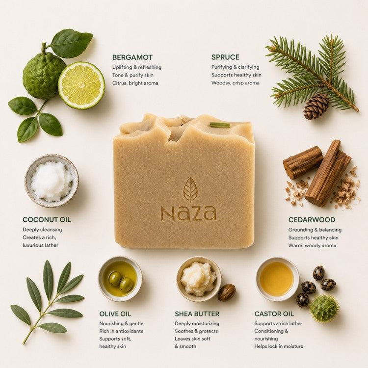 Tranquility Bergamot Spruce Soap
